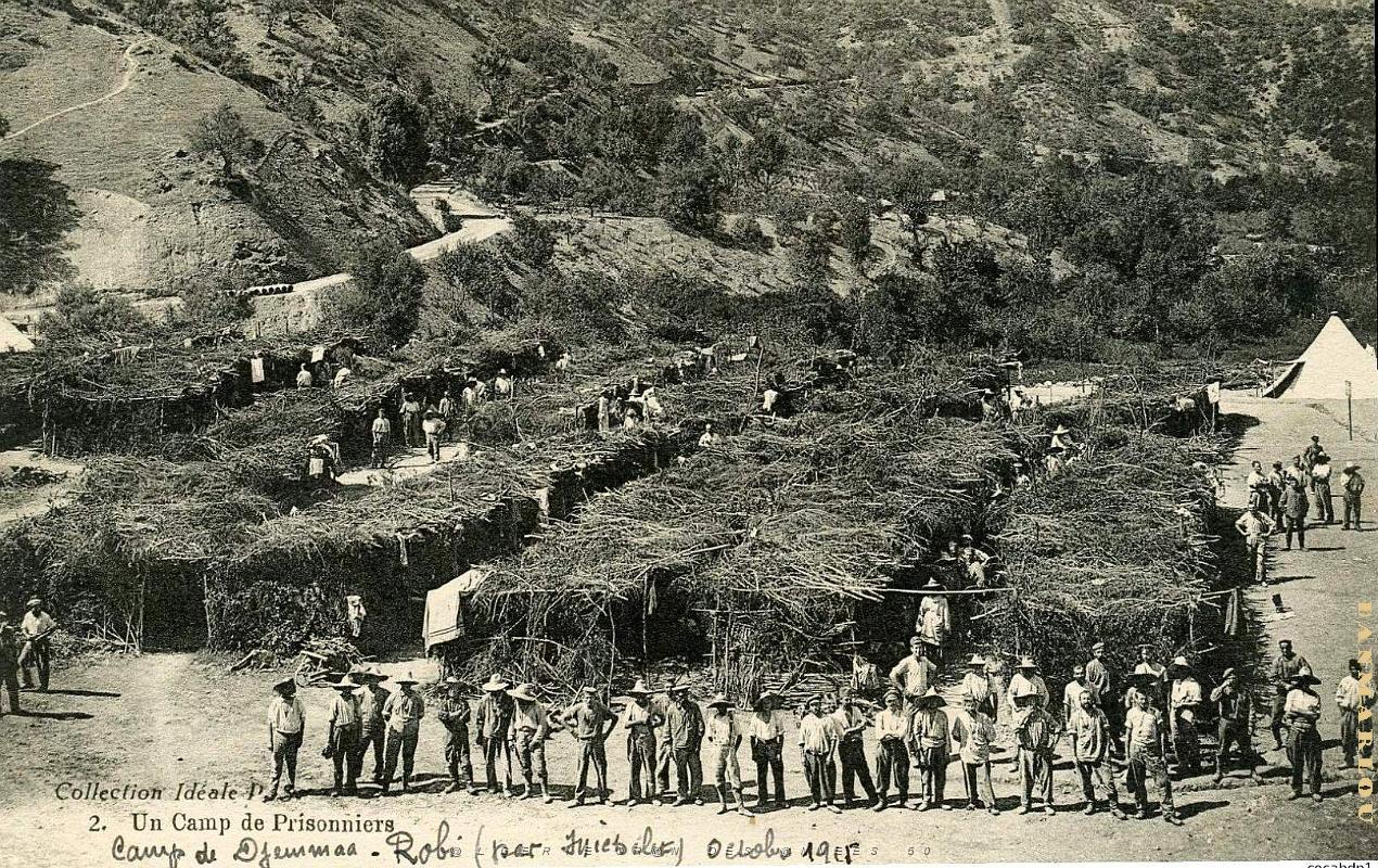 Michelet - Camp de Djemmaa - Prisonniers Allemands -1915.jpg